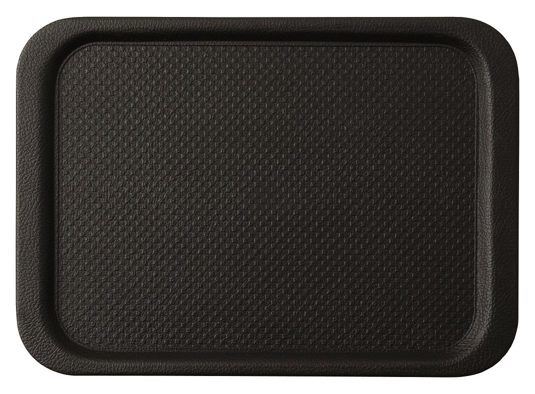 rechthoekig schenkbord zwart antislip 49 x 34 cm